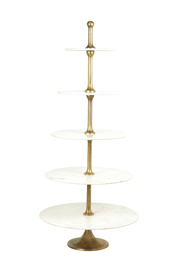 Bilde av Etg. fat VERMENTINO marble white 