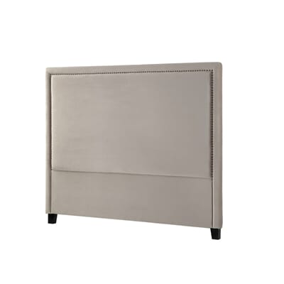 Bilde av Headboard Madrid 180 med nagler velour Beige