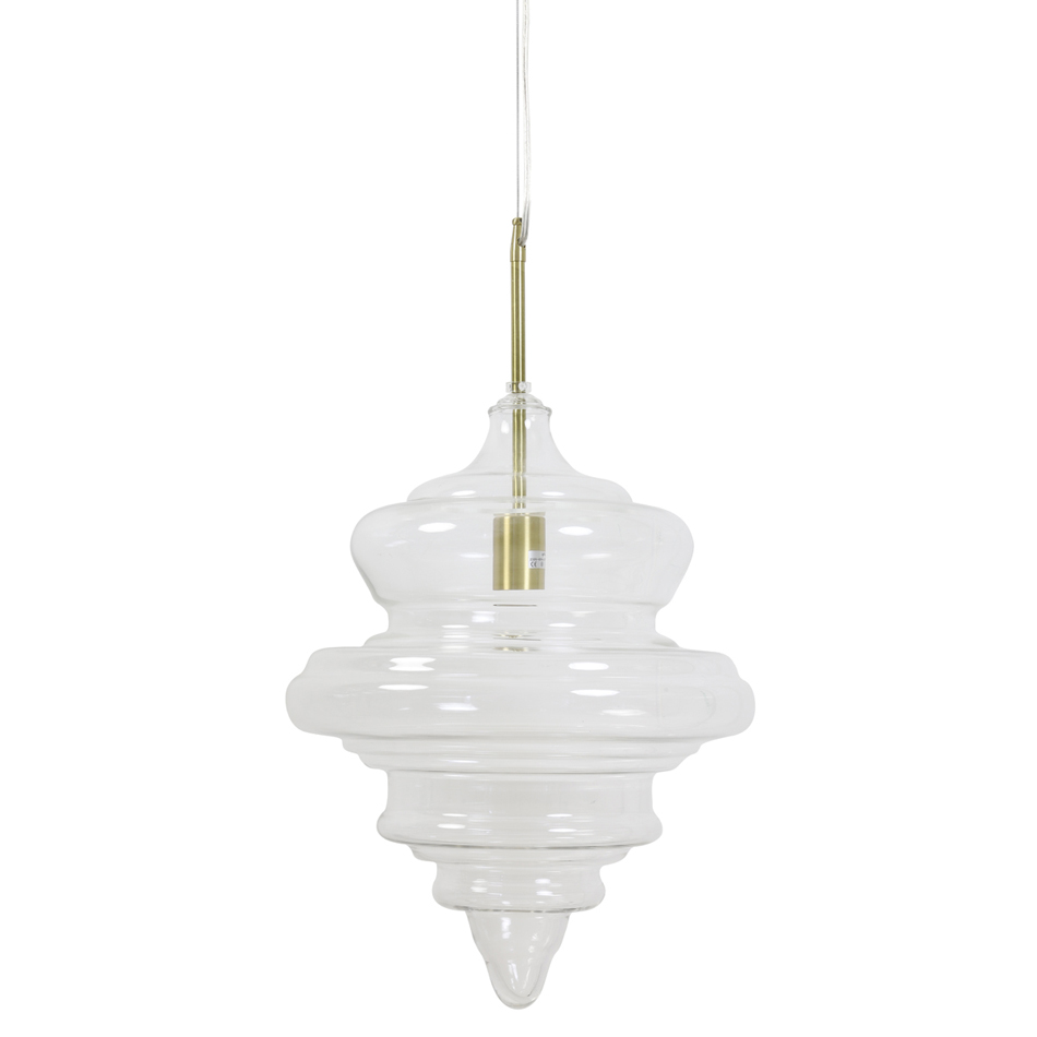 Bilde av Rivne taklampe/pendel klart glass 35x50 cm