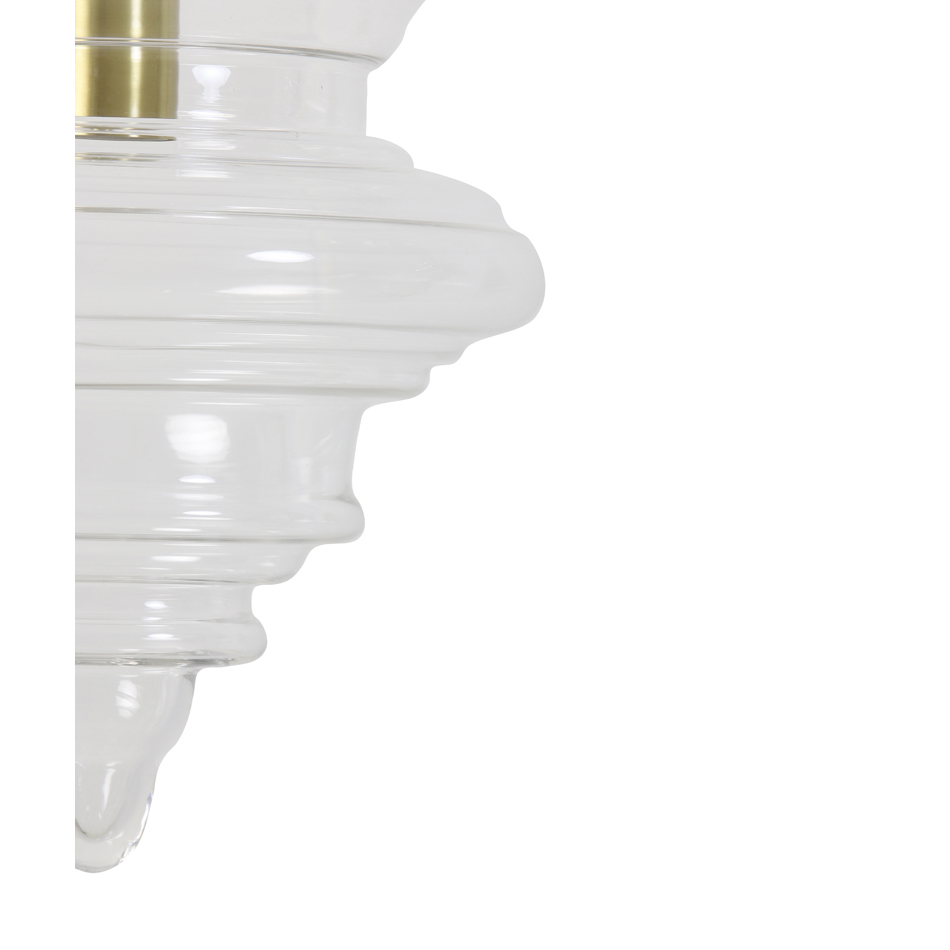 Bilde av Rivne taklampe/pendel klart glass 35x50 cm
