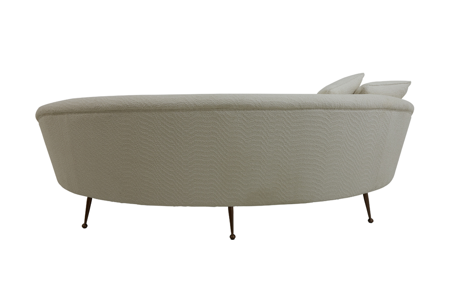 Bilde av Sofa 221x102x80 cm HAZEL boucl cream+bronze